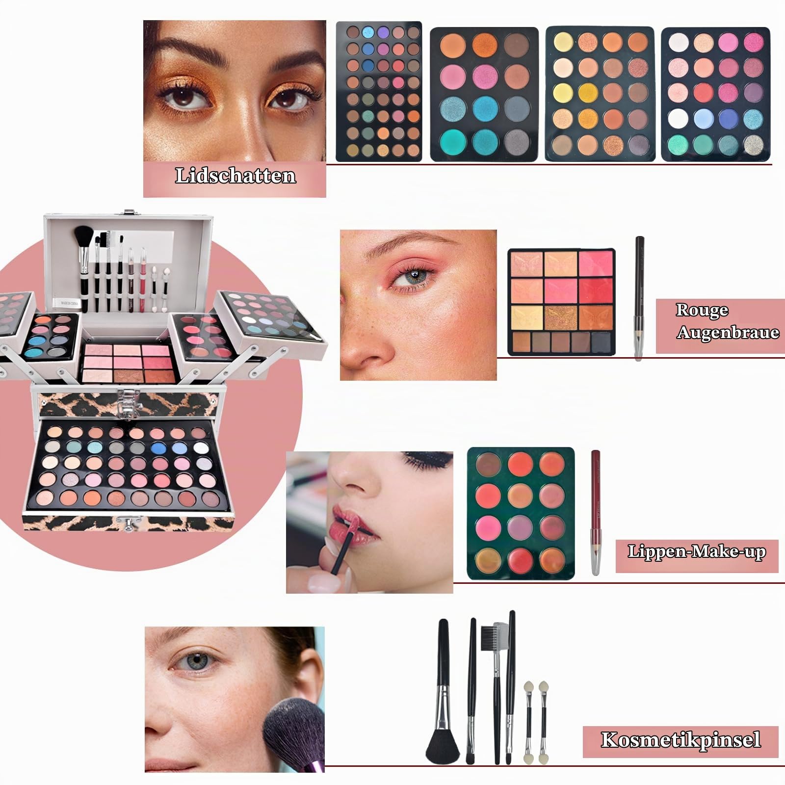 Professionelles Schminkkasten Make-Up Set Mit Lidschatten, Lippengloss, Rouge, Concealer - Multifunktions Kosmetik Produkte für Teenager-Mädchen Und Frauen#5