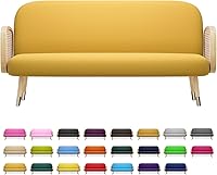 Vista 28 de MoNiBloom Funda para futón de tamaño Queen, elástica, sin brazos, funda para sofá sin brazos, protector de muebles, duradera y lavable, con Cereza