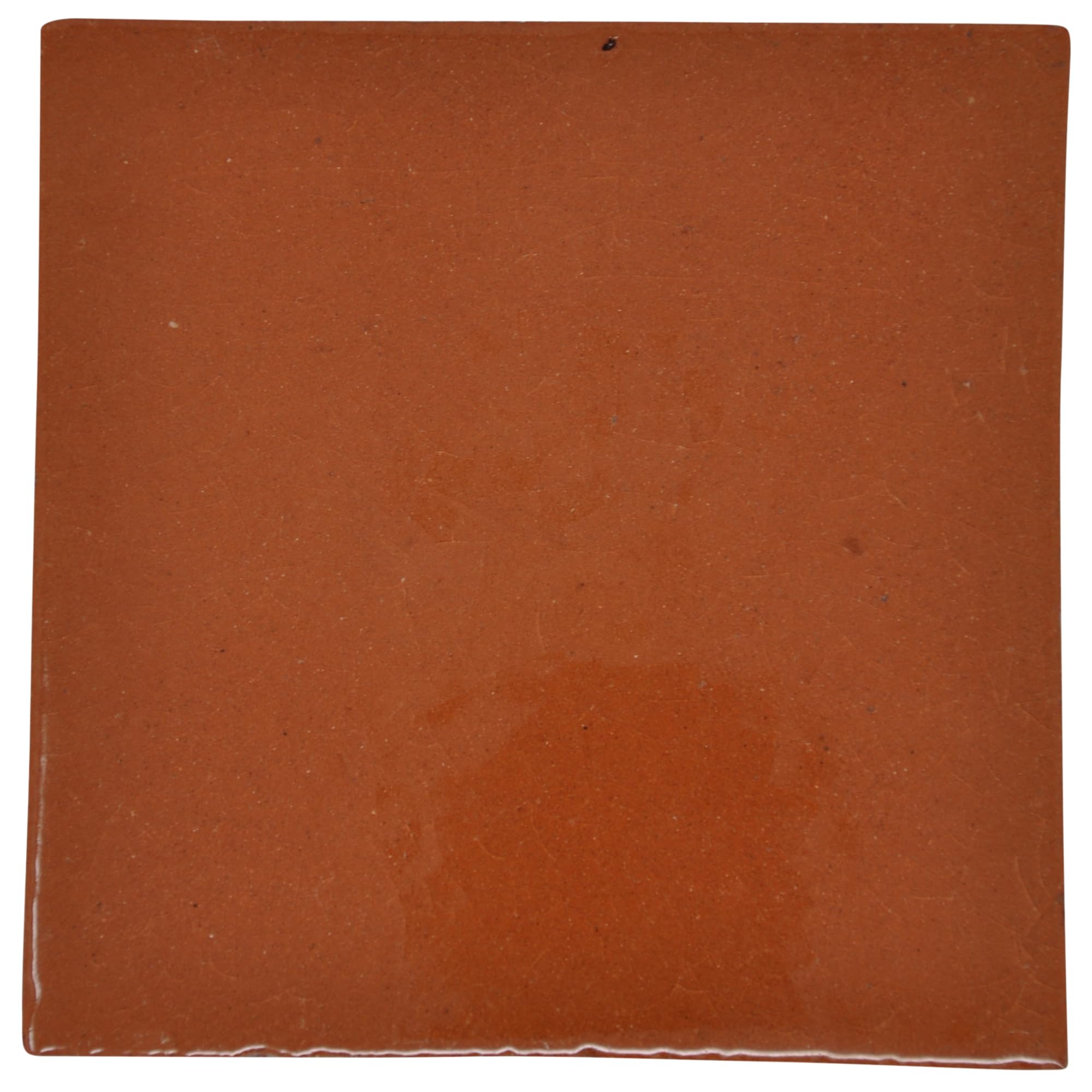 Tumia Lac Orange Handmade Mexican Talavera Tile - Authentic Style Monte Ceramic Tiles For Crafts, Backsplashes And Home Improvement