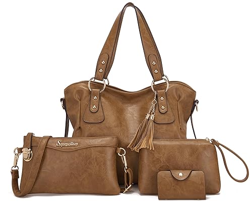 Soperwillton Fashion Handbag for Women Shoulder Bag Top Handle Satchel