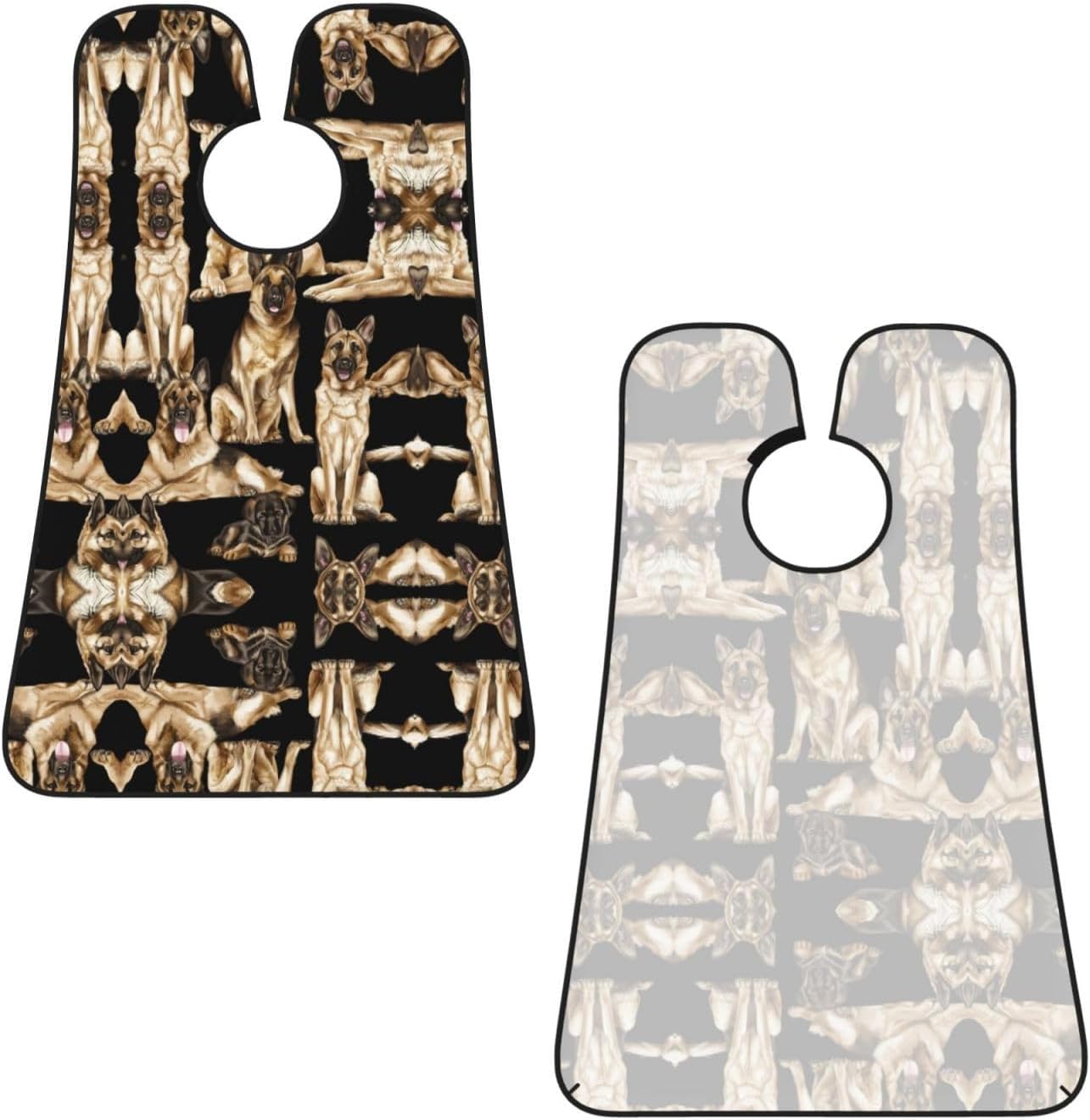 German Shepherd Dog Print Beard Bib Apron, Shaving Apron For Dad, Men'S Hair Catcher For Shaving Best Gifts For Dad