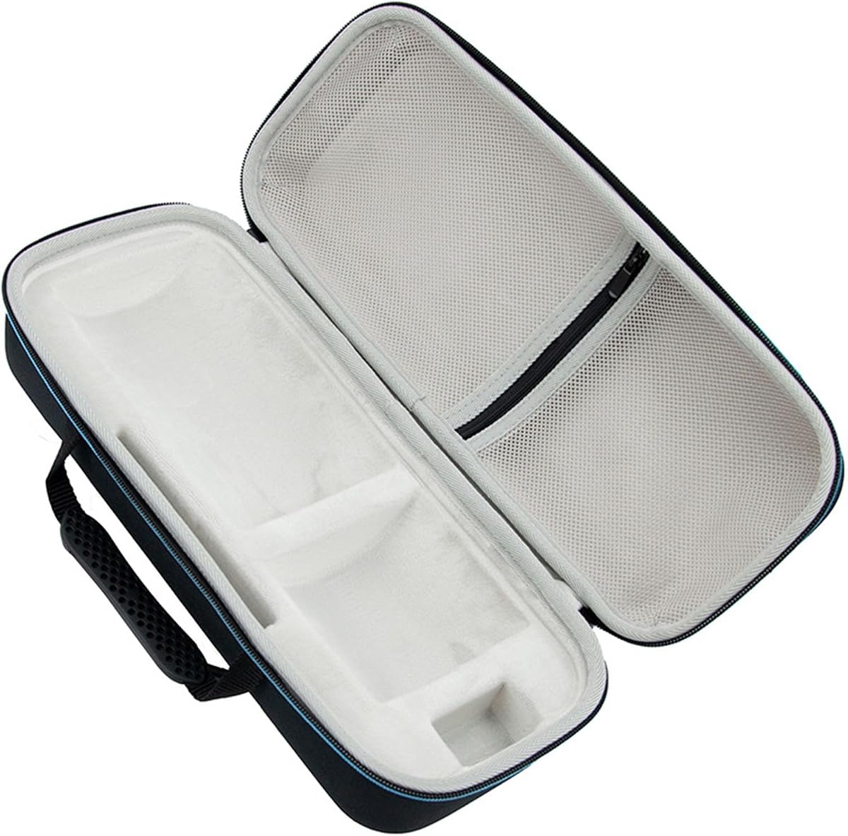Hard Travel Case for Samsung The Freestyle 2nd Gen & Battery Base | Portable Carrying Cover Storage Bag for Projector & All Accessories, EVA Shell, Carrying Handle, Soft Velvet, for Outdoor