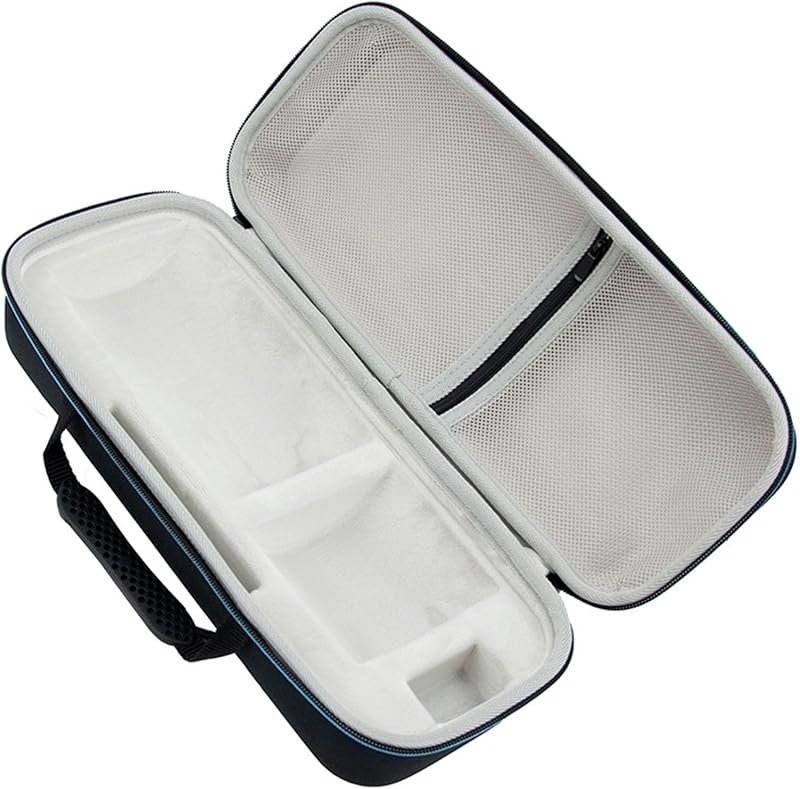 Hard Travel Case for Samsung The Freestyle 2nd Gen & Battery Base | Portable Carrying Cover Storage Bag for Projector & All Accessories, EVA Shell, Carrying Handle, Soft Velvet, for Outdoor