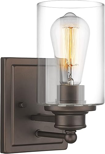 Miniatura 11 de HWH - Lámpara de tocador cromada con 5 luces sobre espejo, lámpara de pared moderna para baño, 37 pulgadas, acabado cromado, 5HLT63B-5W CH