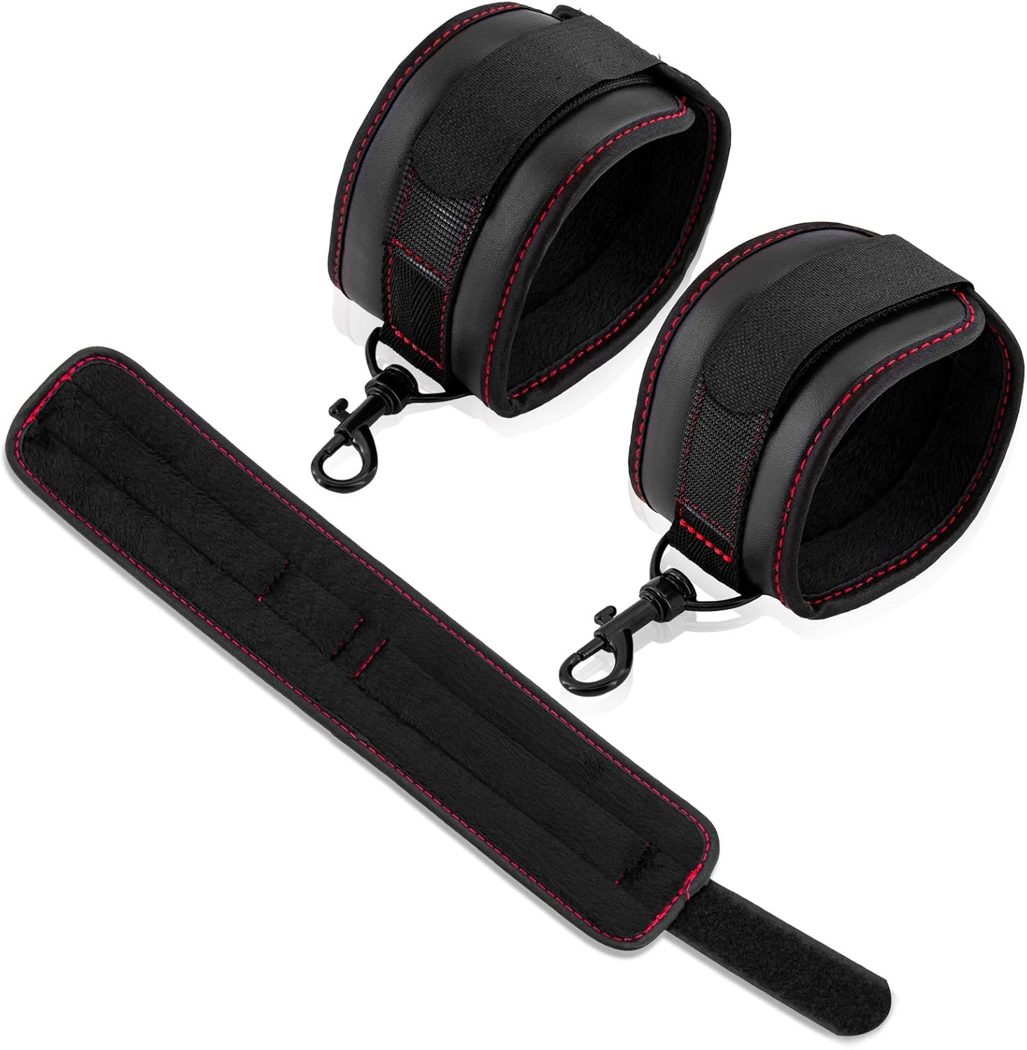 Spreader Bar Heavy Duty Stainless Steel Swiveling Bar with 4 pcs PU Cushioned Home Gym Equipment Straps for Yoga, Pilates, Fitness Training and more.