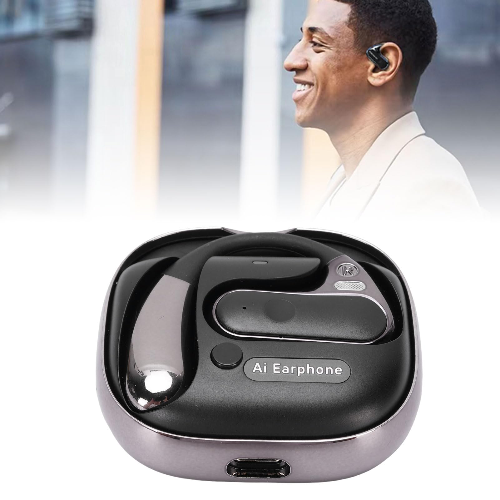 Sxhlseller Auricolari di Traduzione Wireless Multilingue con ANC per Auricolari di Traduzione di qualità Chiara per Viaggiatori e Riunioni di Lavoro
