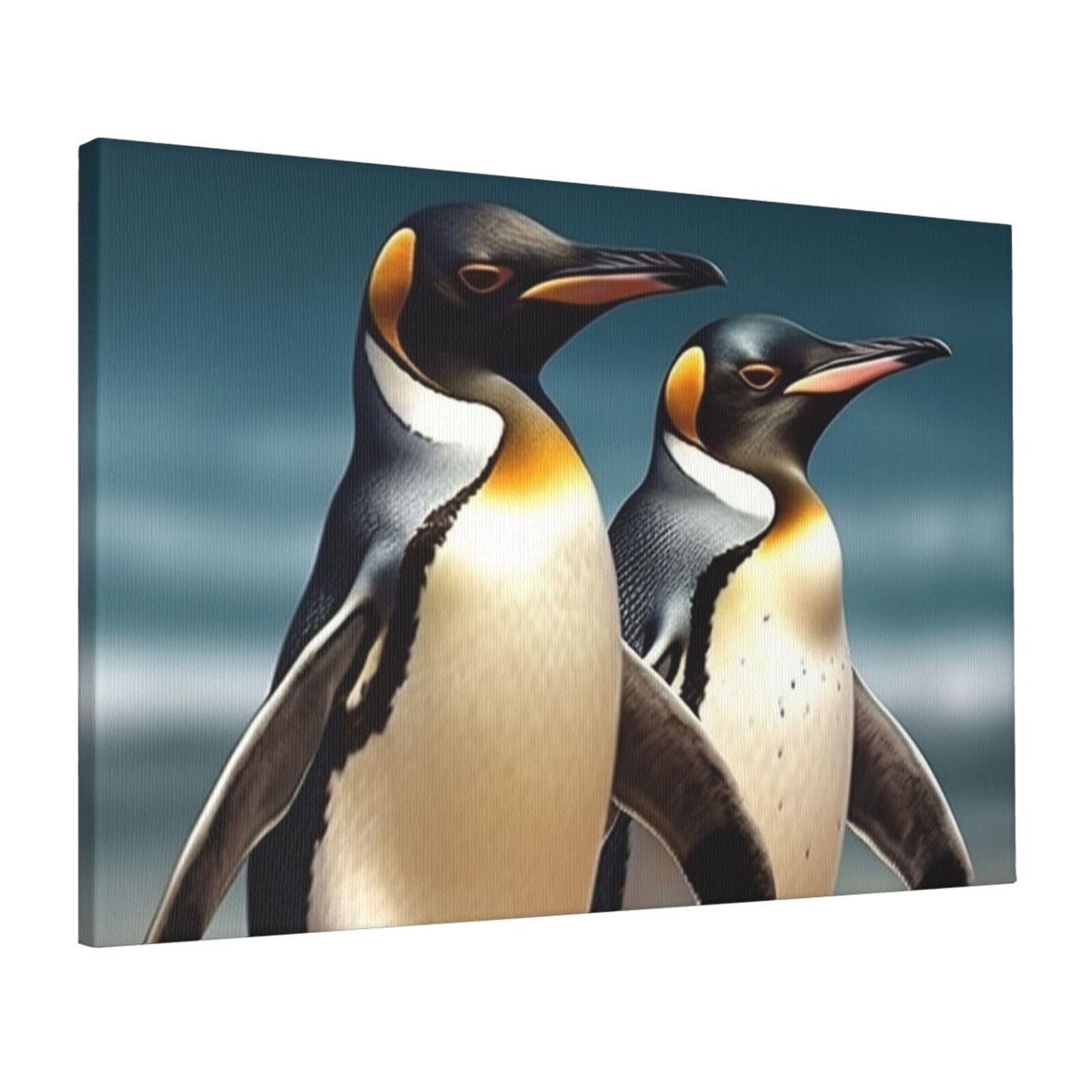 Toile pingouin impression HD tableau décoration murale bureau - 8