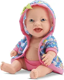 Bambola Boneca Babys Banho 24cm Rosa