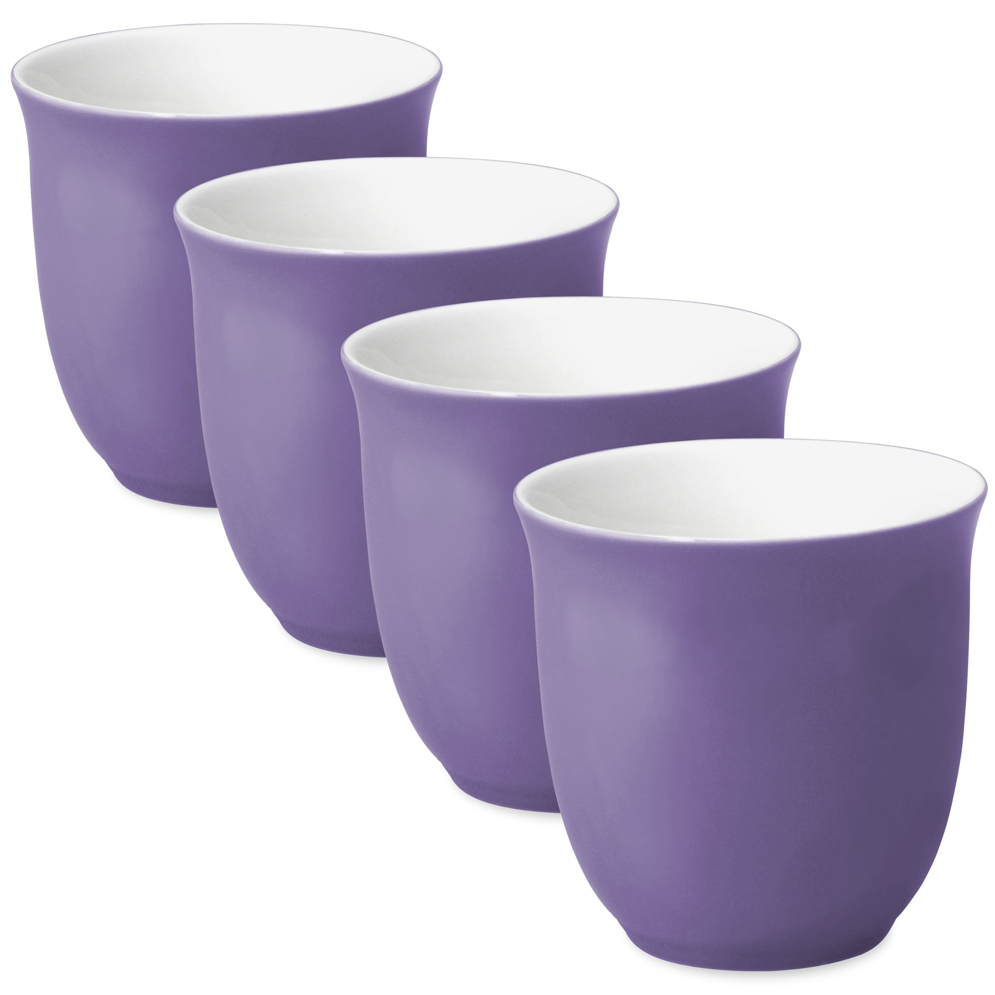 FORLIFE Japanische Teetasse (4er Set), ca. 170 ml, Violett, 4 Stück