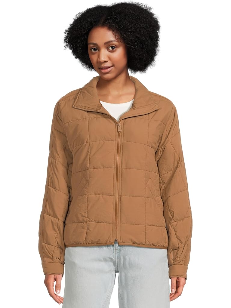 Brown Free People Pippa Packable Puffer Jac