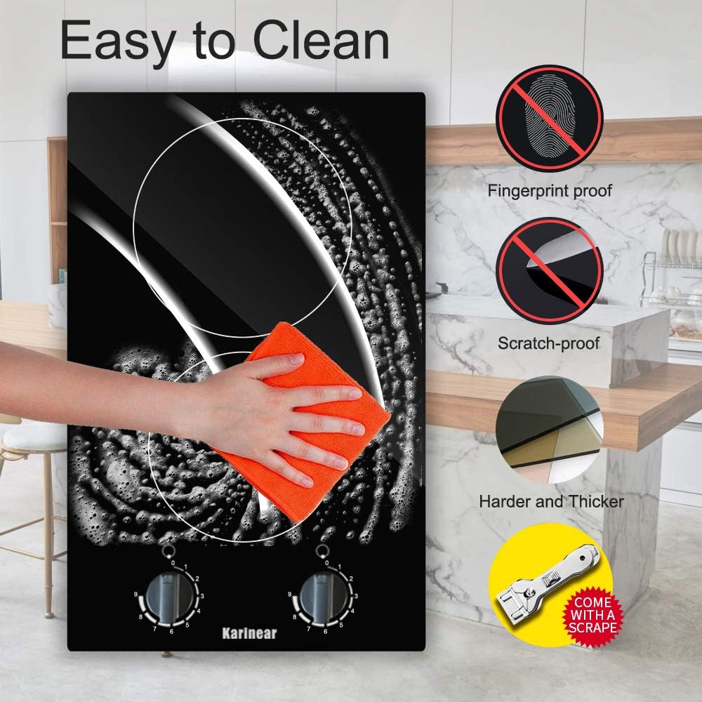 Cleaning the Karinear ceramic cooktop