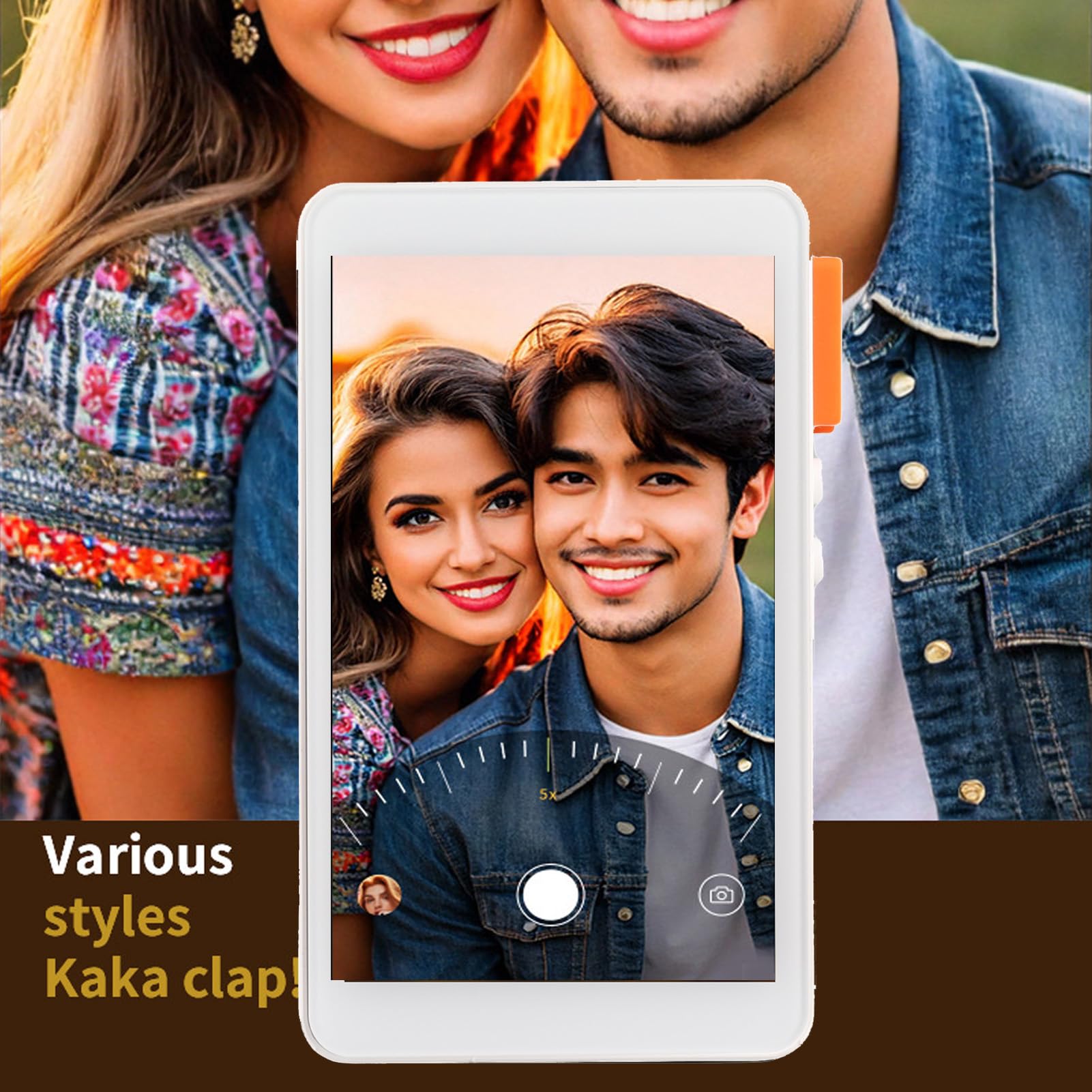 GOWENIC Pantalla Magnética HD de 4 Pulgadas para Selfies con Teléfono en