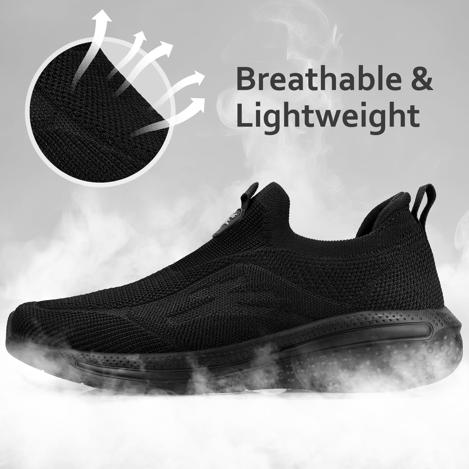 Giniros Zapatillas de senderismo para mujer, ligeras, cómodas, informales, antideslizantes, a la moda