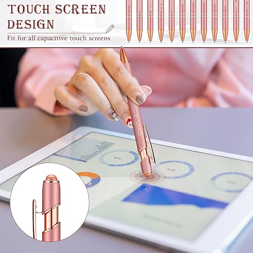 Vista 26 de Zonon - Paquete 12 bolígrafos con frases motivacionales para escuela y oficina, punta fina, escritura uniforme, citas divertidas para regalar a Rosa