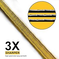 Vista 4 de Hanpex Hacksaw Replacement Blades (10 Pack) High Speed 32 TPI - 12" Length Hack Saw Blade - Bi-Metal HSS Cutting Blades