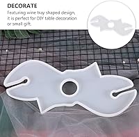 Vista 7 de EXCEART Moldes de resina para botella, soporte para copas de vino, moldes de resina epoxi, moldes de fundición de silicona para botellas de vino