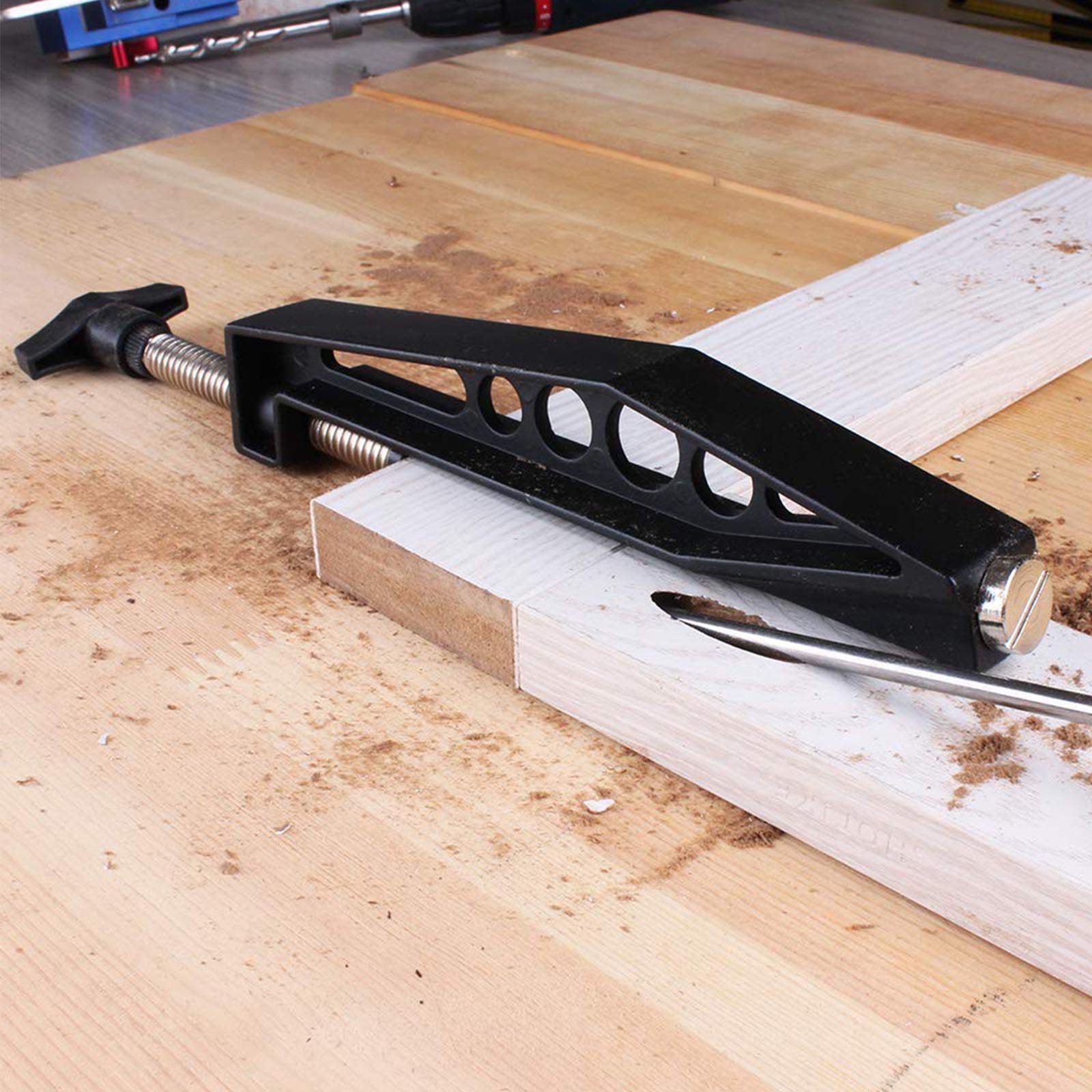 EsportsMJJ Lavorazione del Legno Tascabile Giunto Fisso Morsetto Inclinazione Foro Pull Clip