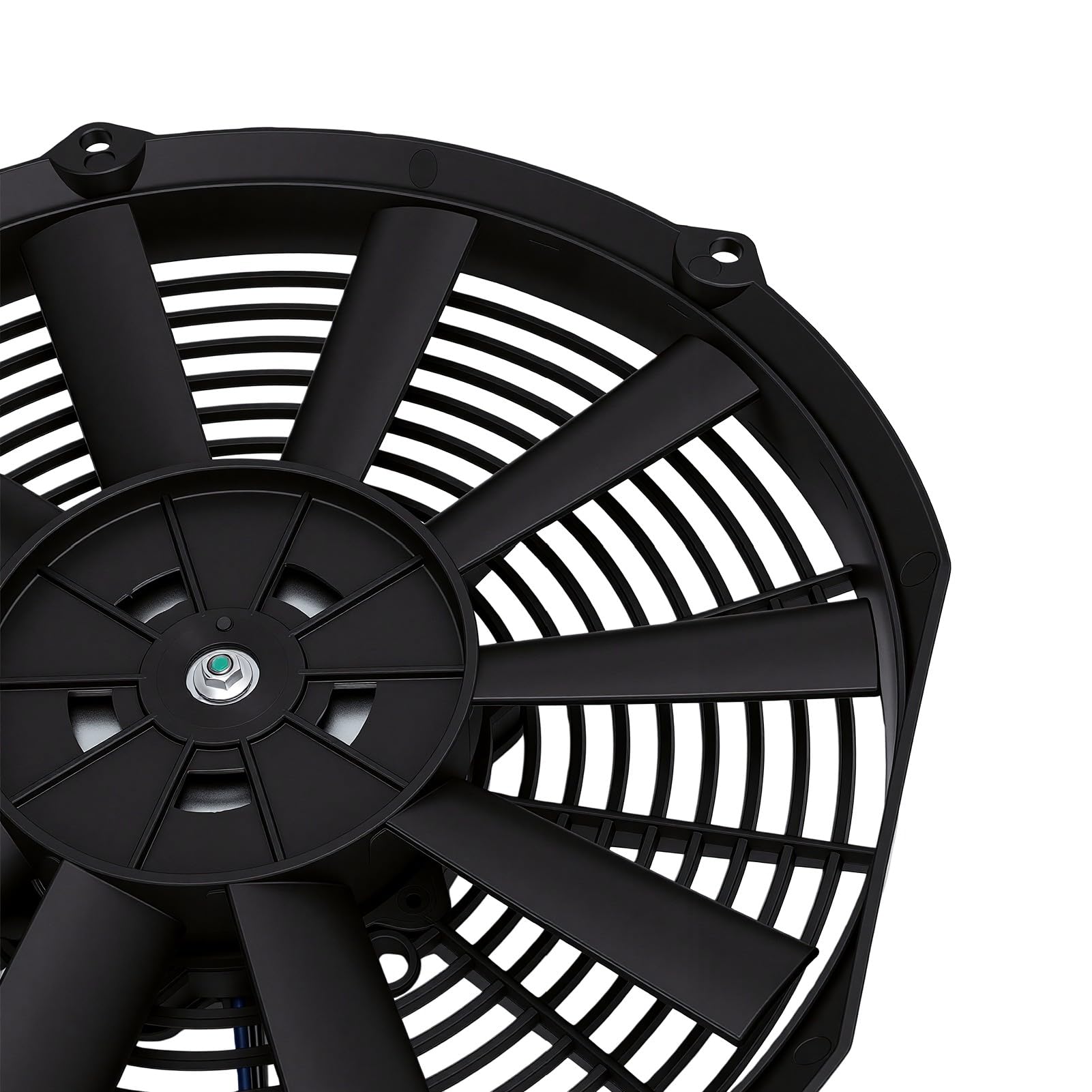 Generic Ventola di Raffreddamento Elettrica Universale Adatta per Design Ultra Sottile 12 V 80 W per Radiatori e Sistemi di Ventilazione 280 Mm Sottile Nera