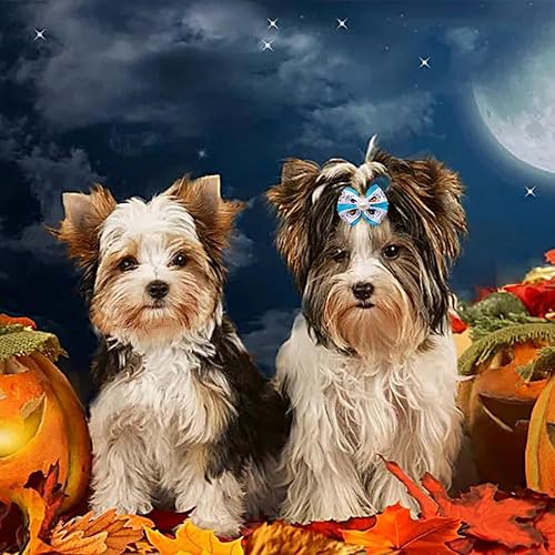 Miniatura 7 de PET SHOW 20 lazos para el pelo de perro con pinzas de cocodrilo para perros pequeños y medianos, pinzas para el cabello con lazo, para gatos,