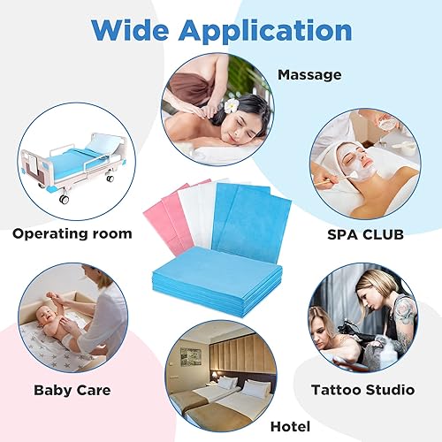 Miniatura 5 de 60 piezas de fundas de mesa de masaje desechables para mesa de masaje impermeables desechables a prueba de aceite para spas salones de belleza cama