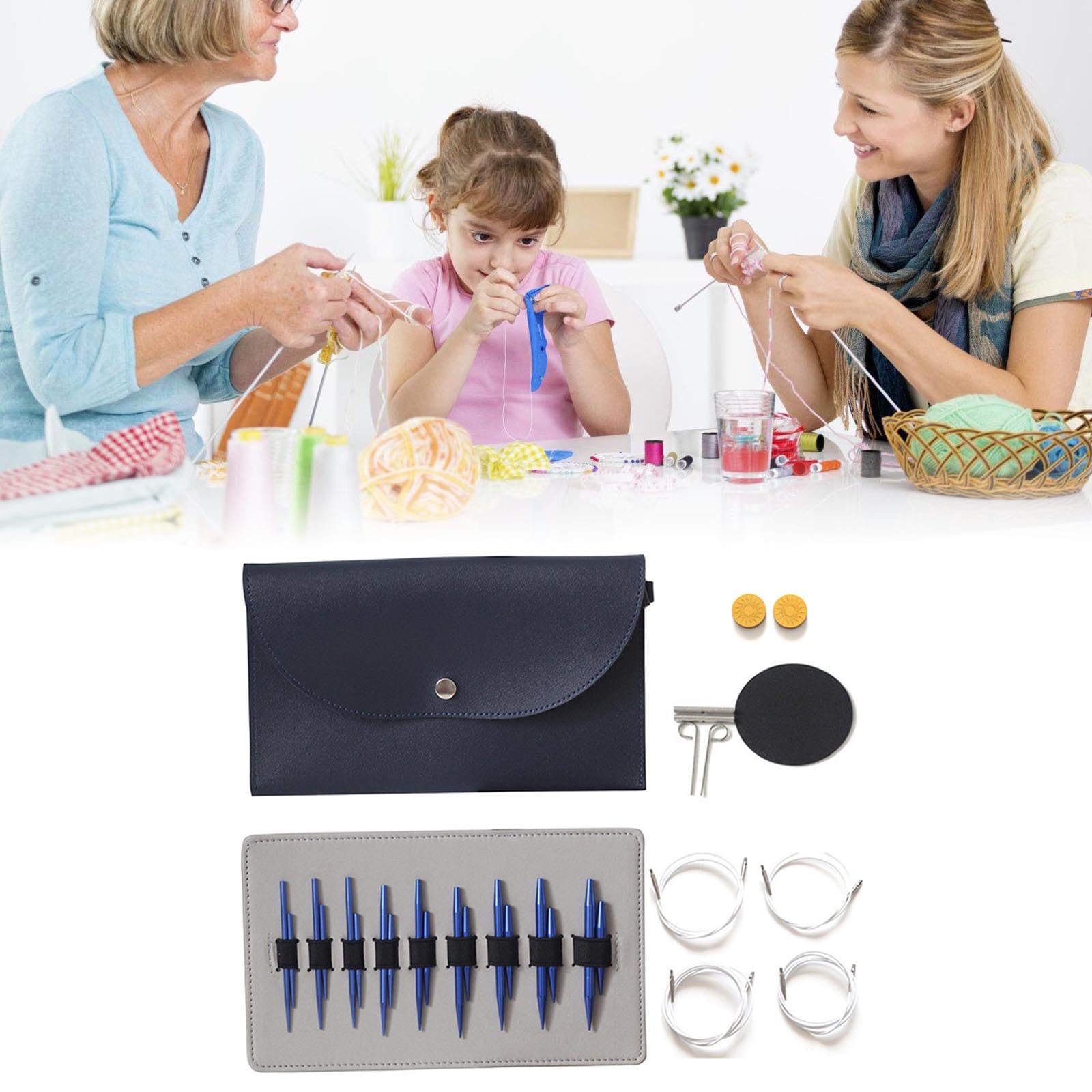 Lot De 4 Crochets Tunisiens Légers Et Portables De 23,9 Cm De Long Tailles Assorties Antiderapants En Bambou A Double Extremite Pour Tricot Couture 86195691