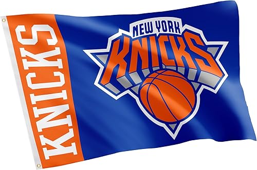 Desert Cactus Bandera de los New York Knicks NBA National Basketball Association 100% poliéster para interiores y exteriores, 3 x 5 pies (nombre del