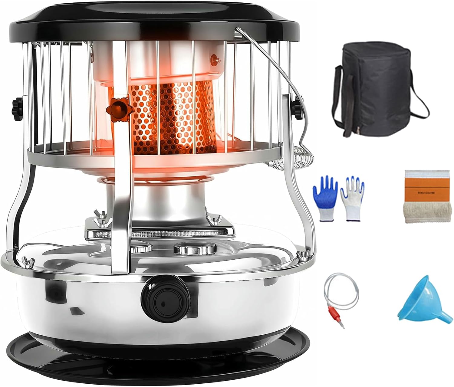 Kerosene Heater, Stainless Steel Indoor Heater, Kerosenes Stove Non Electric Heaters Suitable for outdoor camping