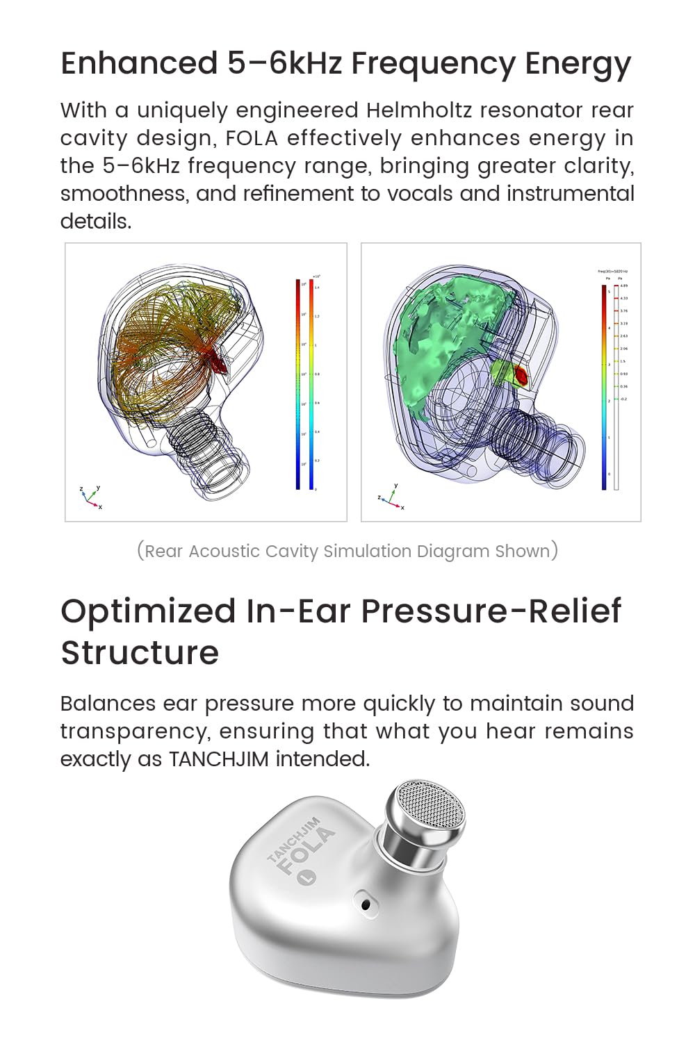 TANCHJIM Fola Single Dynamic HiFi IEM słuchawki douszne monitory instrumenty muzyczne popularne wokale słuchawki