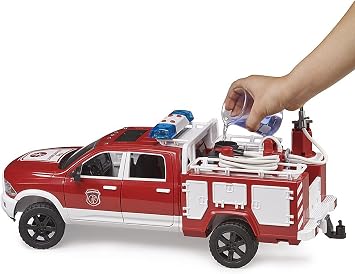 Bruder 02544 Ram 2500 Fire Truck with L+S Module, 1:16 Scale Fire Truck Toy