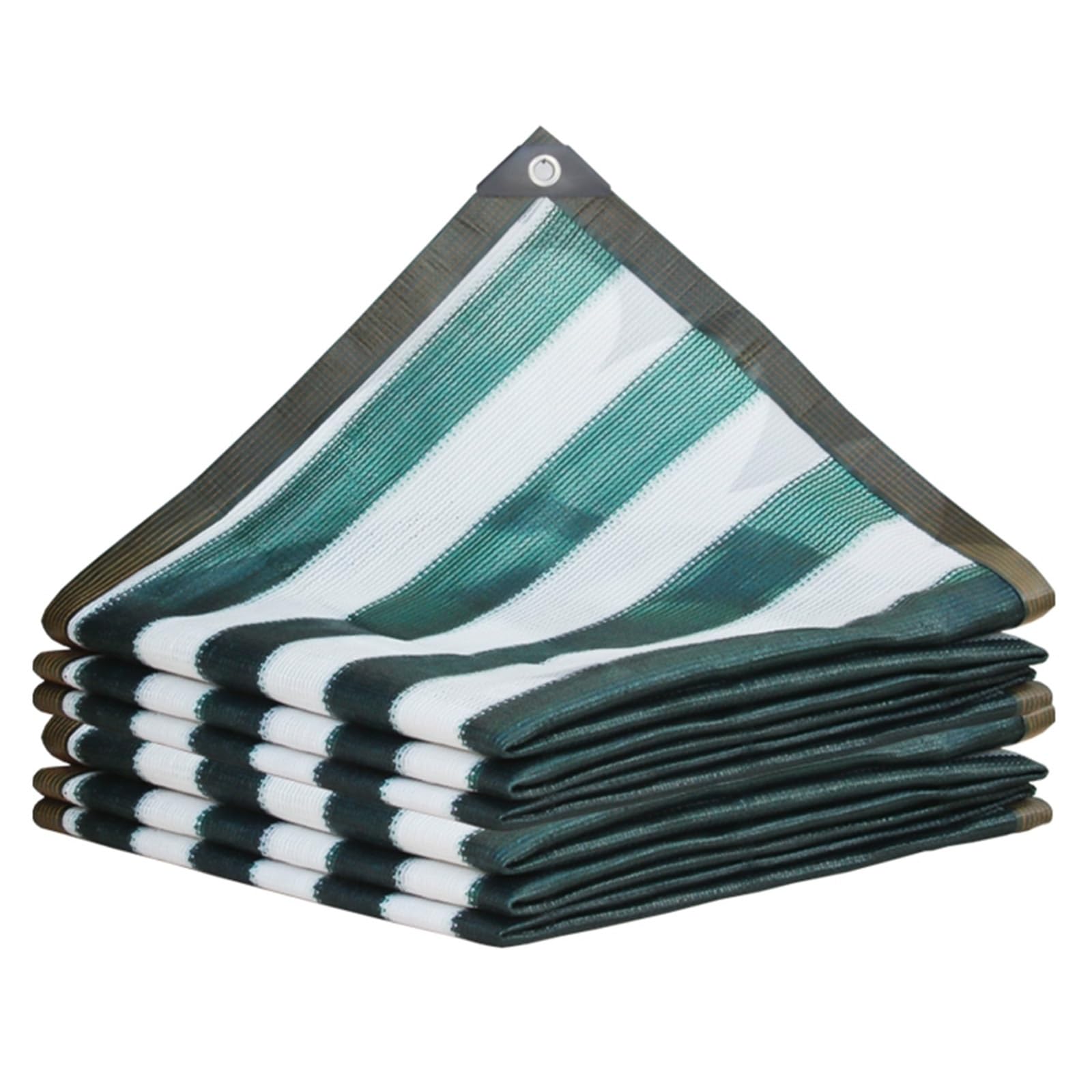 Toldo rectangular de rayas verde oscuro 3x6m para terrazas