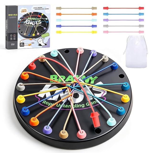 Brainy Knots Juego de Mesa de Estrategia de Desenredar Cuerda Lógica