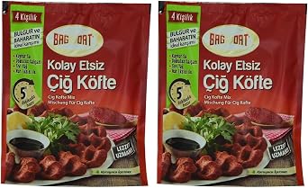 Bağdat Kolay Etsiz Çiğ Köfte 120 g 2li Paket