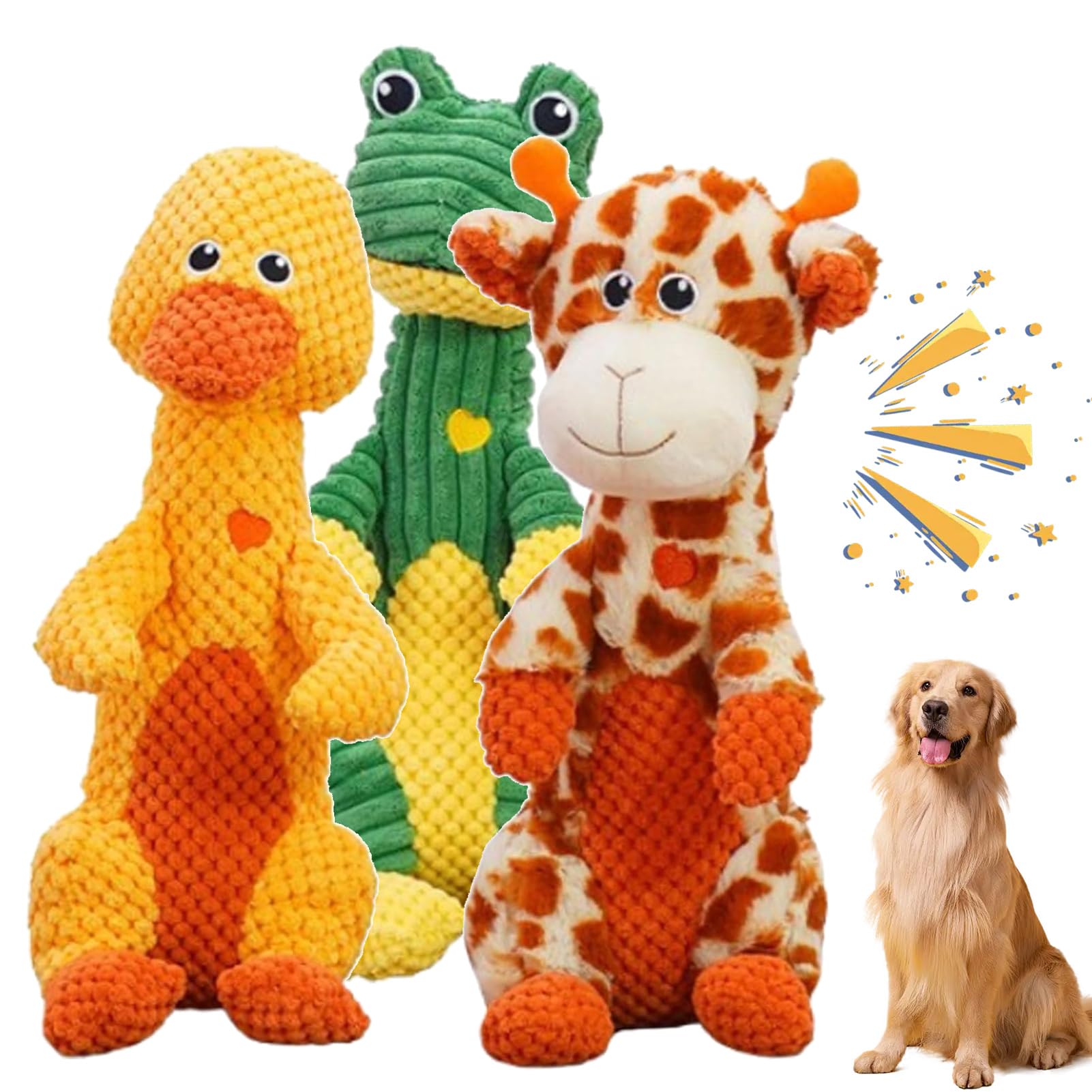 fjaldjfu Durachew Dog Toy, 2025 New Wowpetsmart Invincible Chewanimals, Durachew Tough Dogchew Toy Designed for Strong Chewers, Chewers, Tough Dog Toys for Medium and Large Dogs (ABC)