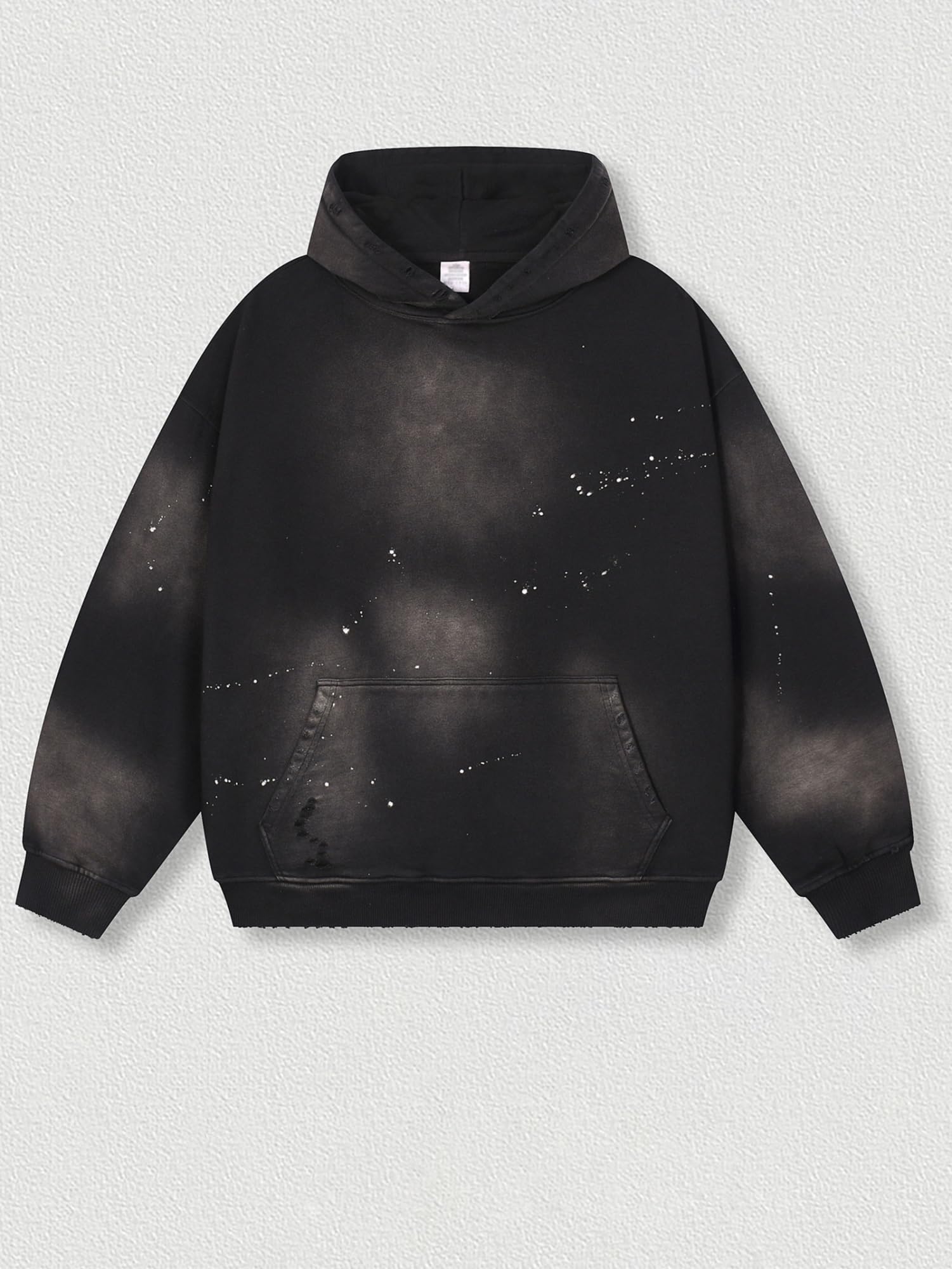 Felpa Con Cappuccio Oversize Da Uomo, Felpe Con Cappuccio Vintage Streetwear Graffiti Lavaggio Acido, Felpa Pesante Unisex