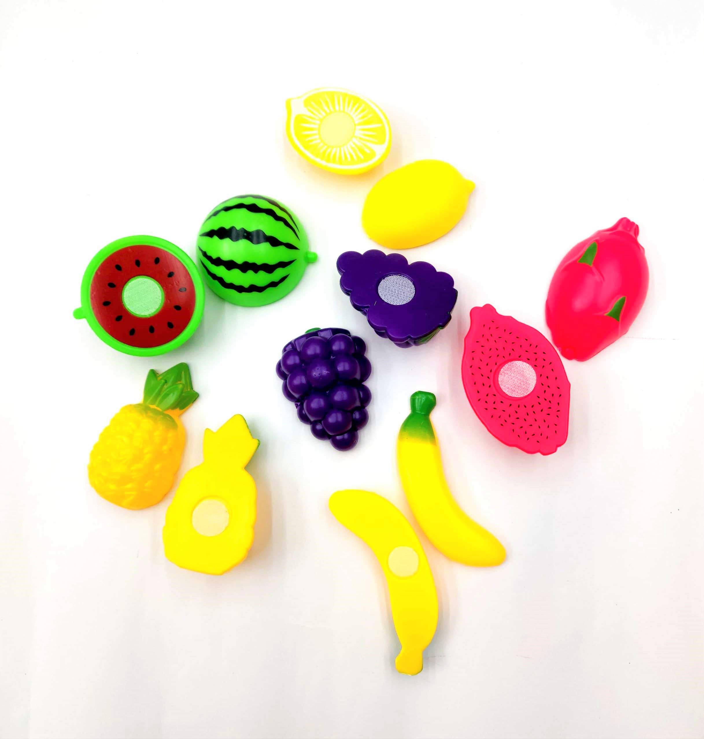 Negi Realistic Sliceable Fruits Cutting Play Toy Set,Can Be Cut in 2 Parts (Fruits May Vary) (Fruits Cutting),Multicolor - Image 4 thumbnail