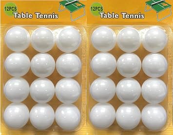 40 mm Standard Size PingPong Balls, Collegiate Series Ping Pong Balls, 6 Pack to 24 Pack.