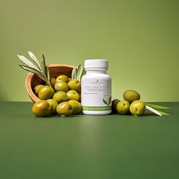 Young Living Olive Essentials - 30 ct - Hydroxytyrosol, Olive Leaf Oil - Immune Support, Antioxidant, and Internal Cleansing Properties - Promoting Overall Wellbeing
