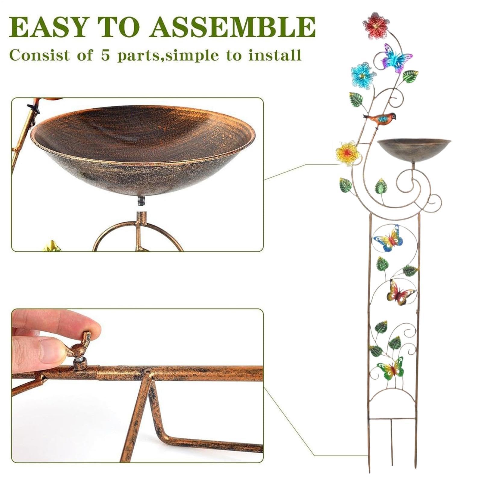 Poidełko Ogrodowe Dla Ptaków Na Zewnątrz Artystyczny karmnik ozdobny na