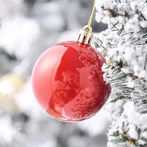 Miniatura 4 de 36 bolas de decoración de Navidad de 1.18 pulgadas, adornos de bolas de Navidad inastillables, juego de bolas de adorno para festivales, bodas,