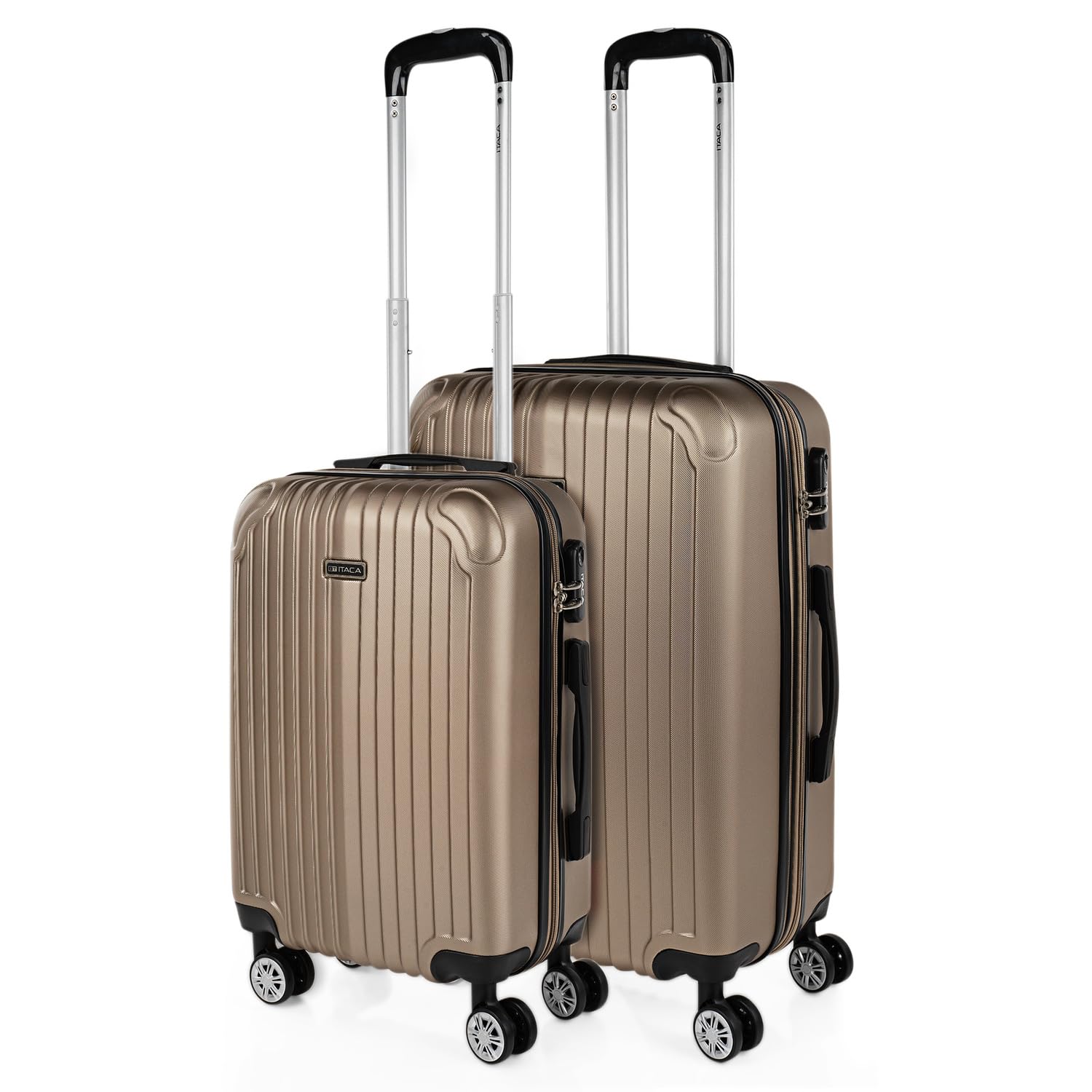 ITACA - Maletas Grandes De Viaje Rígidas Ligeras con 4 Doble Rueda 360° Maleta Grande 23 Kilos Alta Resistencia Extensible Maleta XL Duradera, Mandarina — view 43