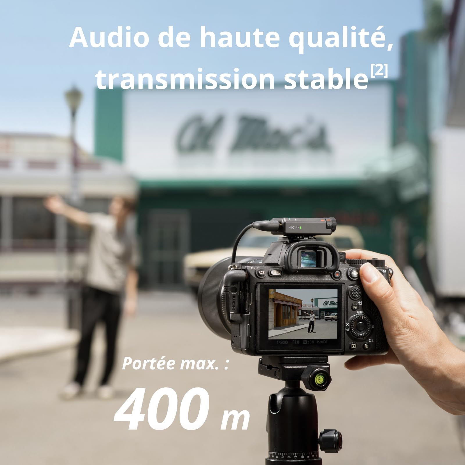 Bundle of DJI Mic Mini (2 TX + 1 RX + Boîtier de Recharge) + Adaptateur pour téléphone Mobile (Lightning), Ultra-léger, Audio de HQ, 48 h d’Utilisation, Microphone sans Fil pour iPhone, vlog