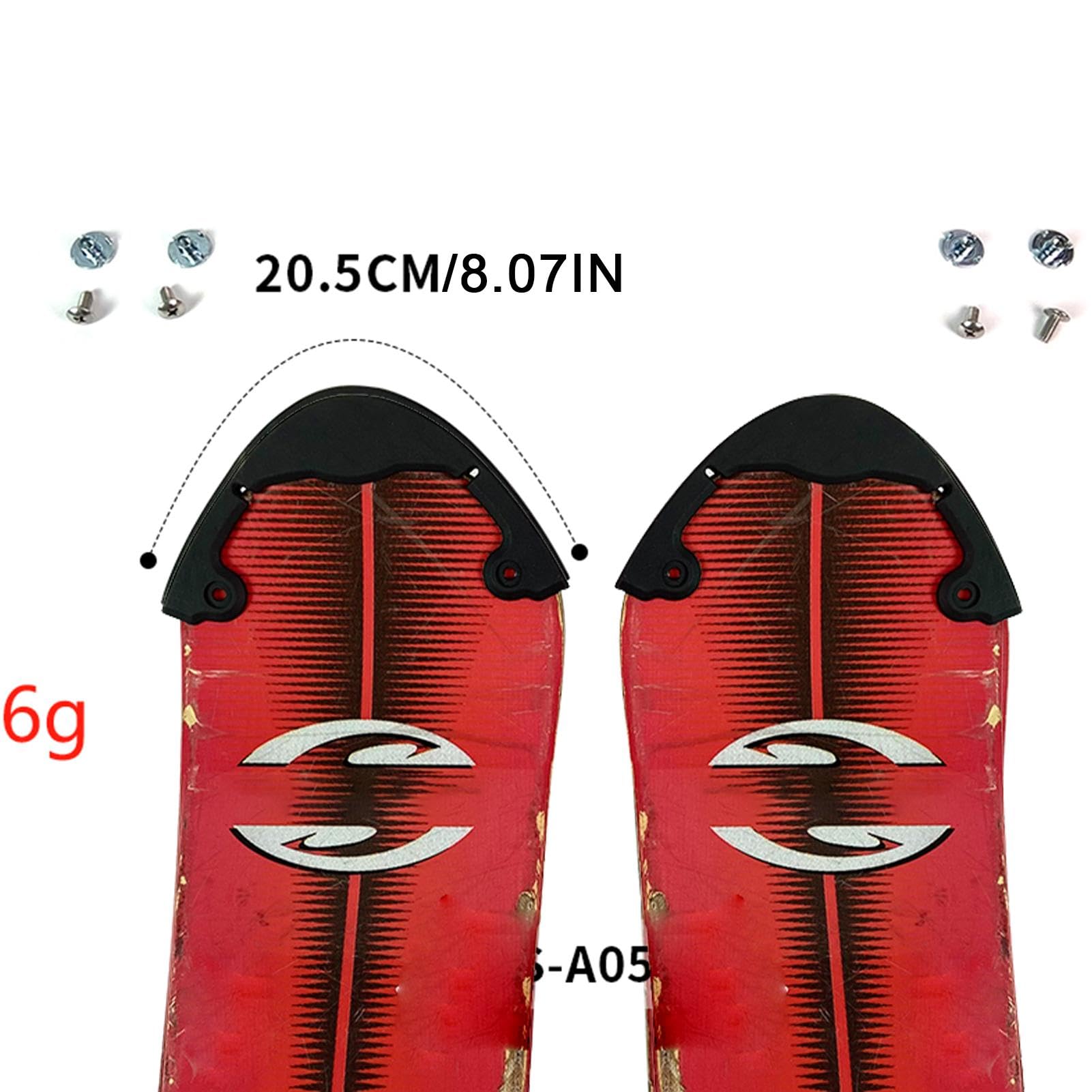 Barra de protección flexible para tabla de snowboard, protector de nariz para longboard, cubierta para patineta