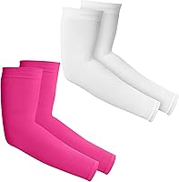 Vista 48 de Mangas de brazo de protección solar UV para hombres y mujeres, manga de enfriamiento de compresión deportiva UPF 50, base de cáncer de piel