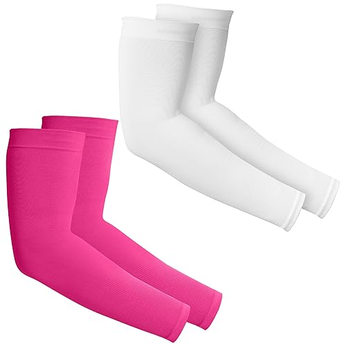 Tough Outdoors UV Arm Sleeves for Men Women - Sun Protection Sleeves - Compression Golf Baseball Cooling Tattoo Arm Sleeve