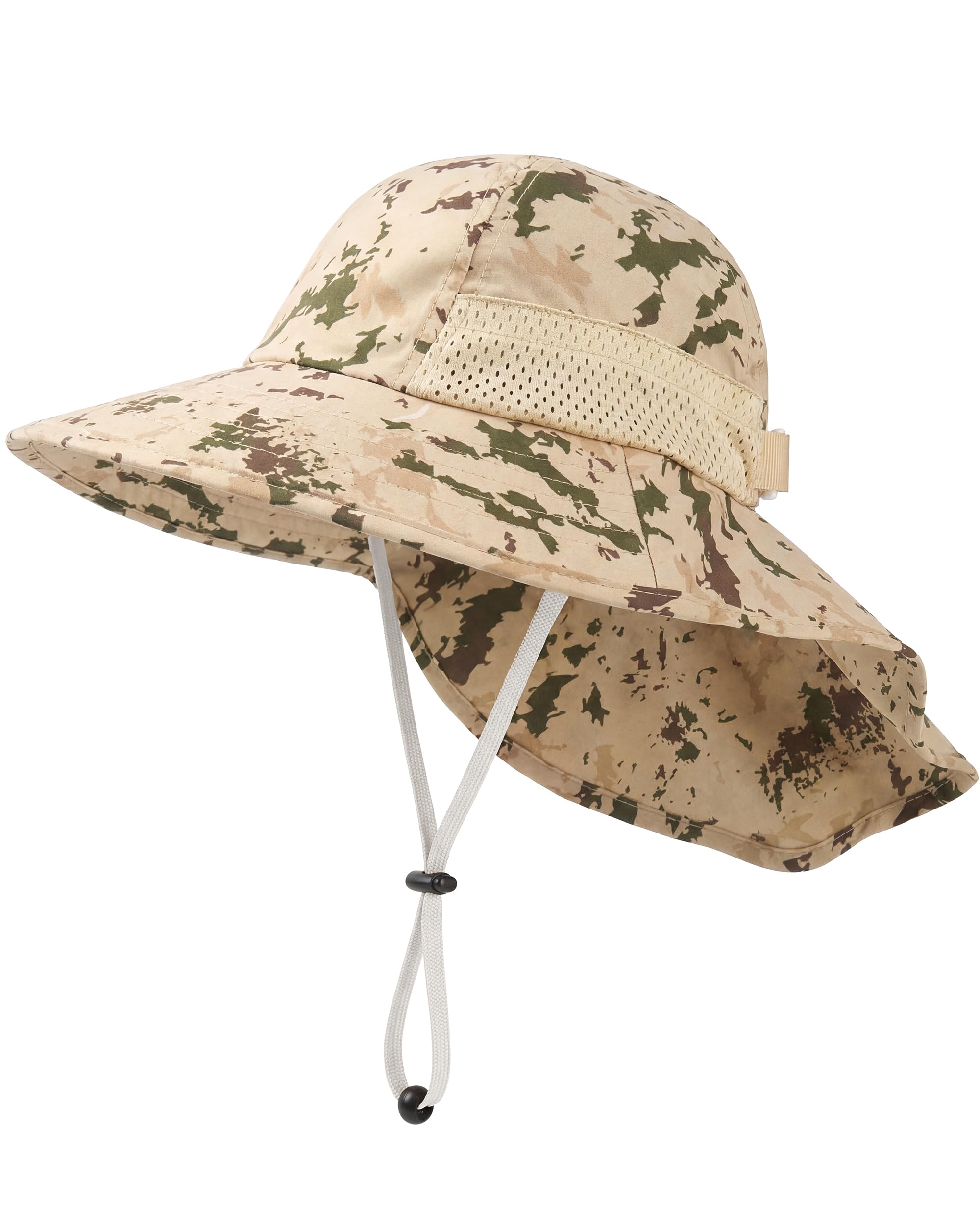 Toddler Baby Sun Hat Kids Summer Beach Essentials Adjustable Beach Hats with Bucket Wide Brim for Boys Girls Age 0-14 Years