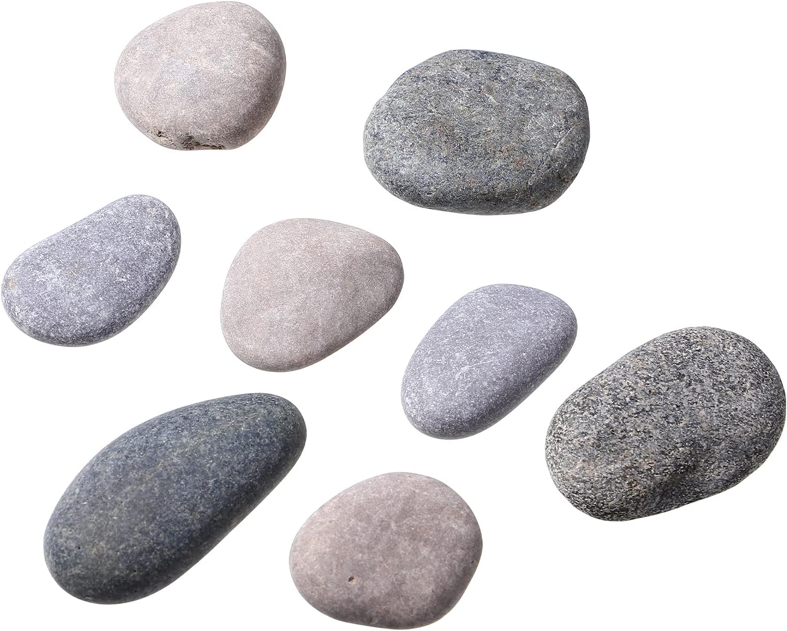 Exceart 16PCS Painting Rocks Smooth Rocks for Painting Kindness Rocks for Painting Crafts Natural Smooth Surface Rock Painting Arts