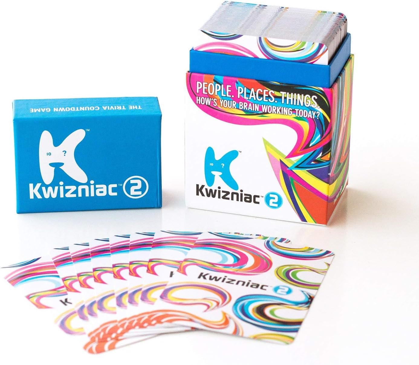 Continuum Games Kwizniac 2, Trivia Countdown Card Game, 10 Clues in Decreasing Order of Difficulty (1261)