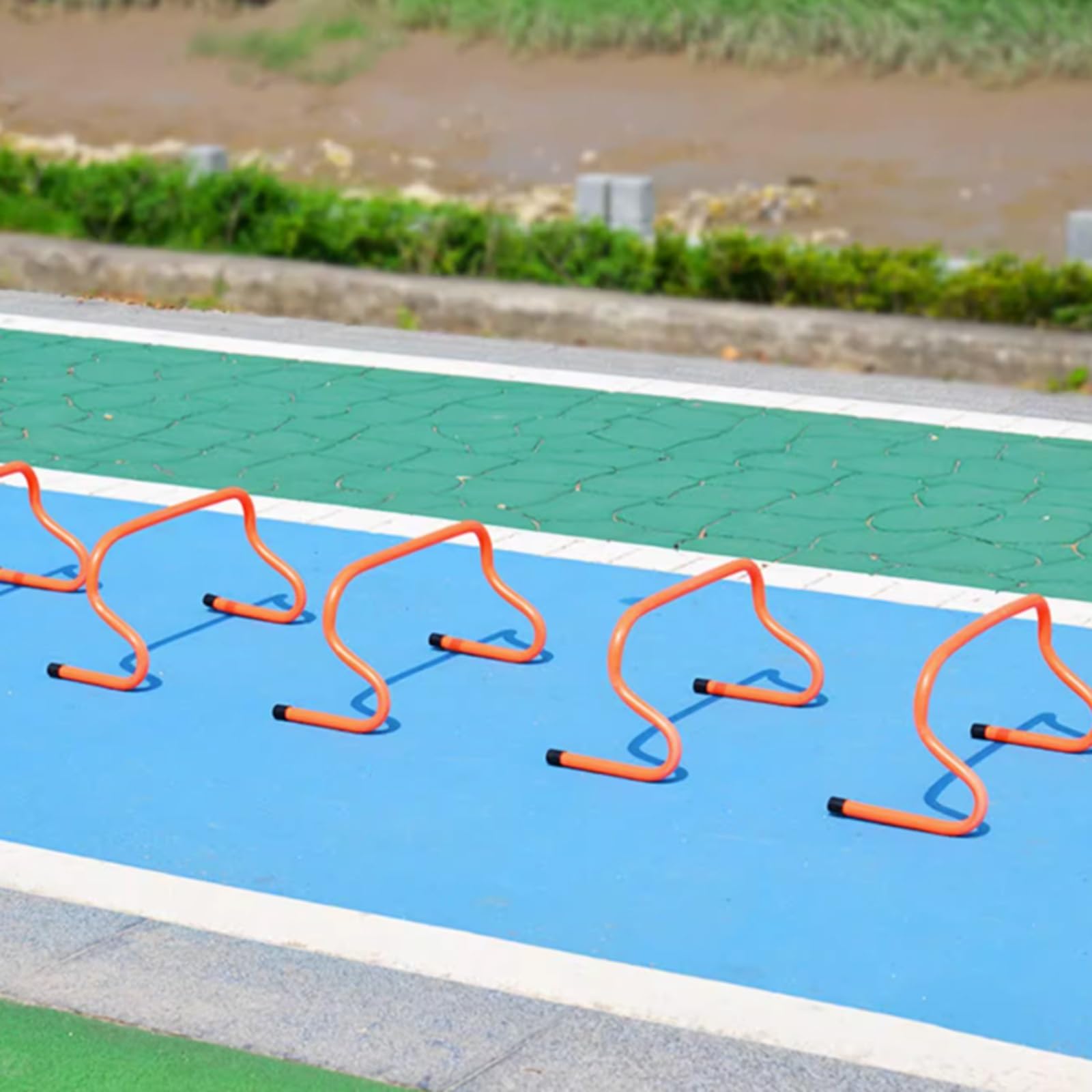 Agility Hürden-Set – Geschwindigkeitstrainingshürden für Leichtathletik, ideal zum Üben von Springen und Rennen, 15,2 bis 50,8 cm, höhenverstellbar