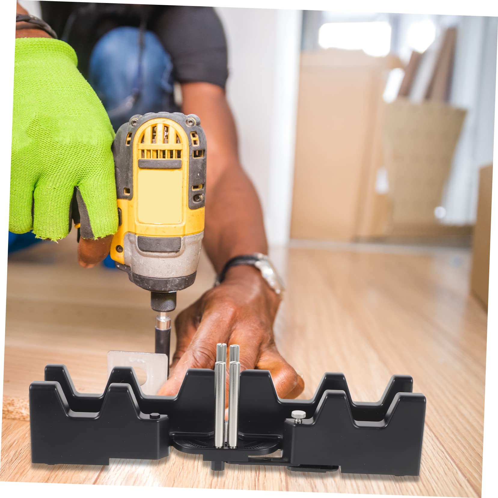 Mikikit Misuratore Angolare Per Miter Strumento Misurazione Per e Segatura Utensile Compatto e Inossidabile Facile Da Usare e Portatile Per Lavori Falegnameria