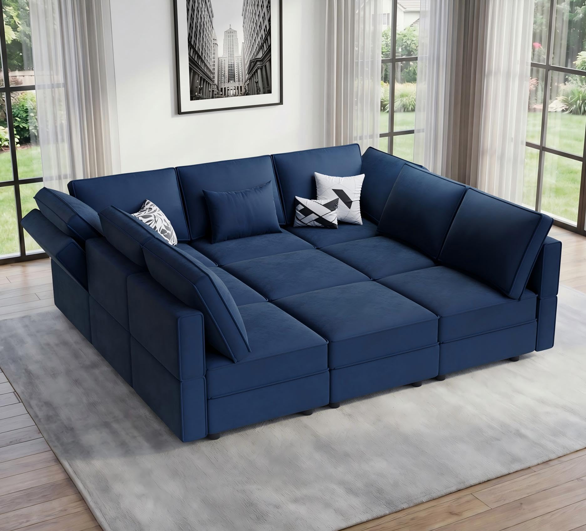 Vesgantti 92 Modular Sofa Bed with Storage